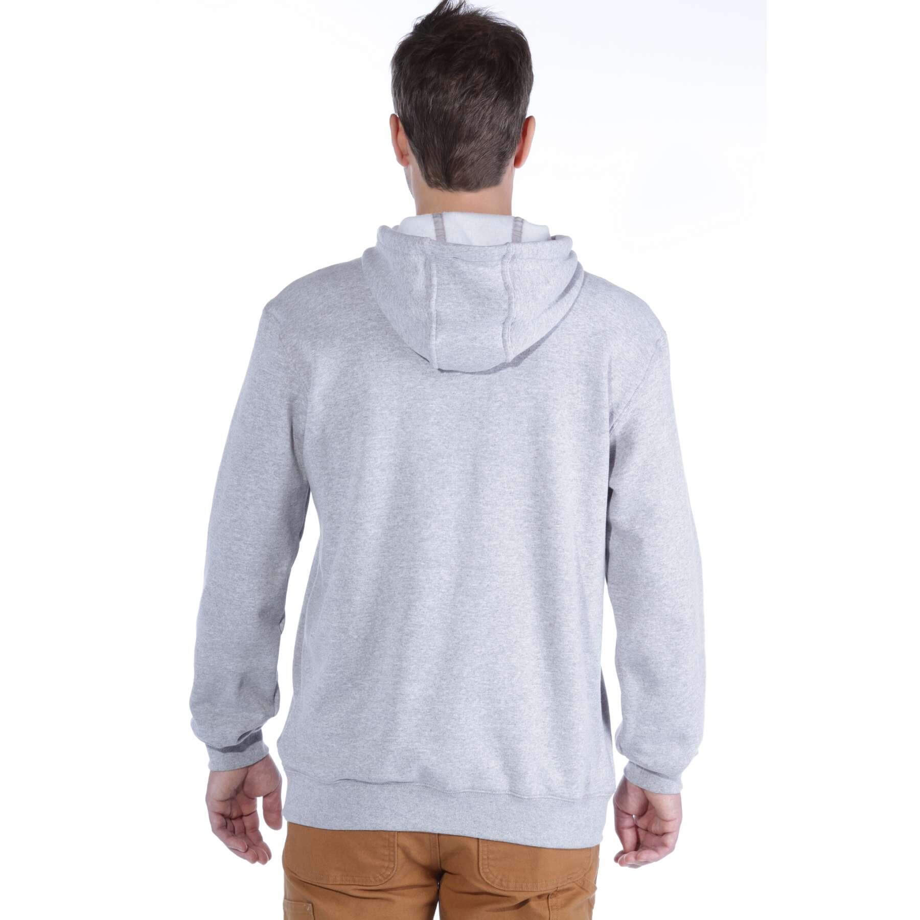 Carhartt Loose Midweight Hoodie K121 Heather Grey Model Back