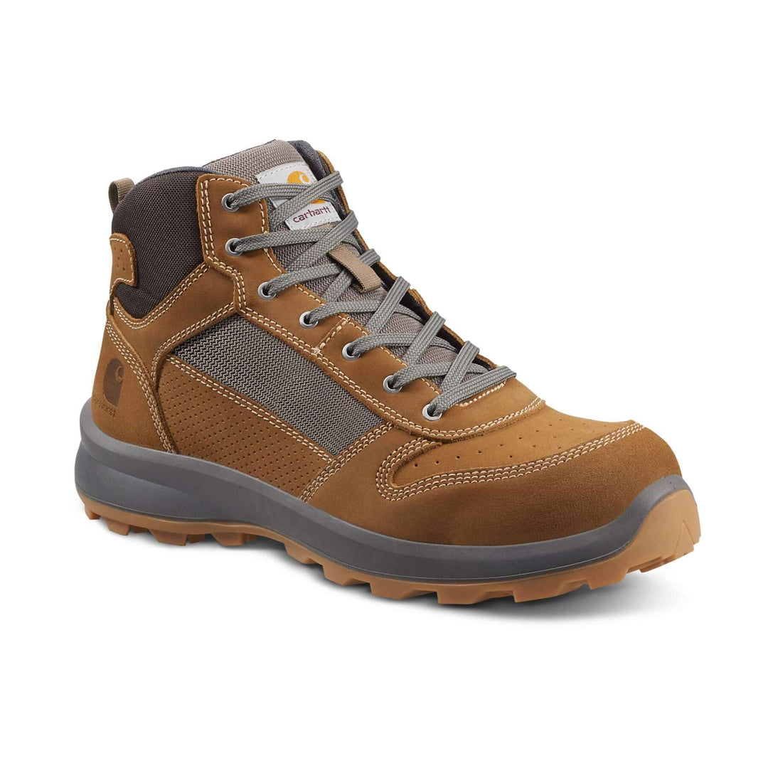 Carhartt Michigan S1P Sneaker Work Boots F700909 Carhartt Brown Front#colour_carhartt-brown