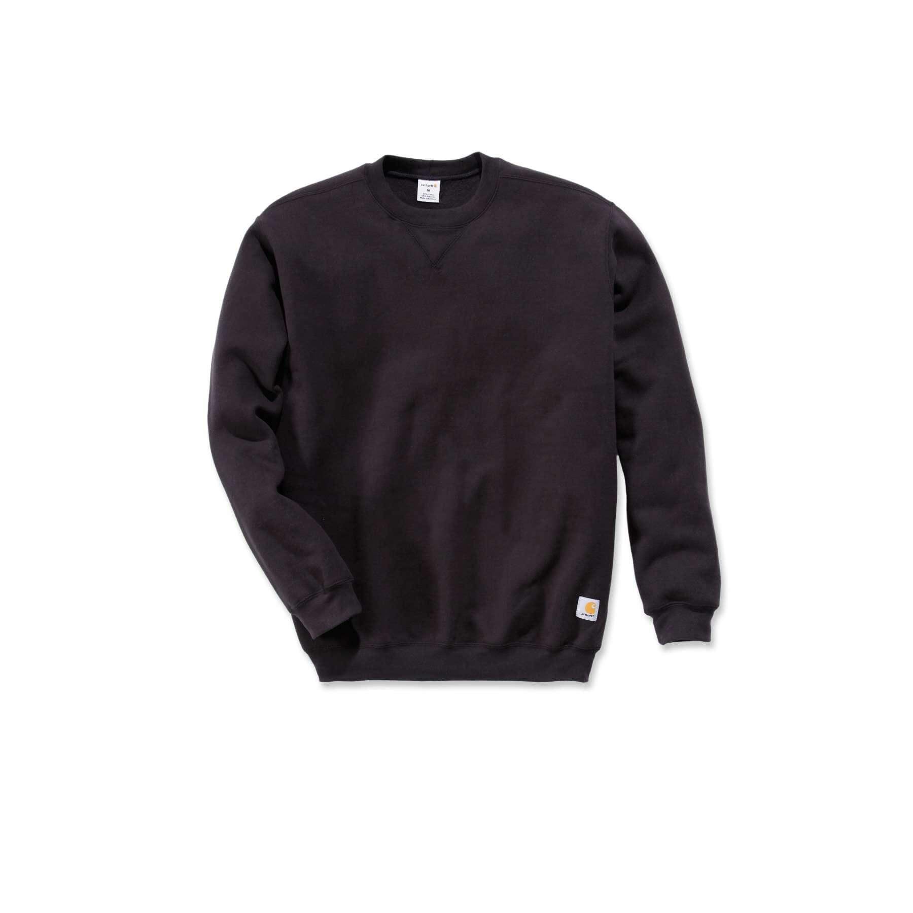 Carhartt Midweight Crewneck Sweatshirt K124 Black Front