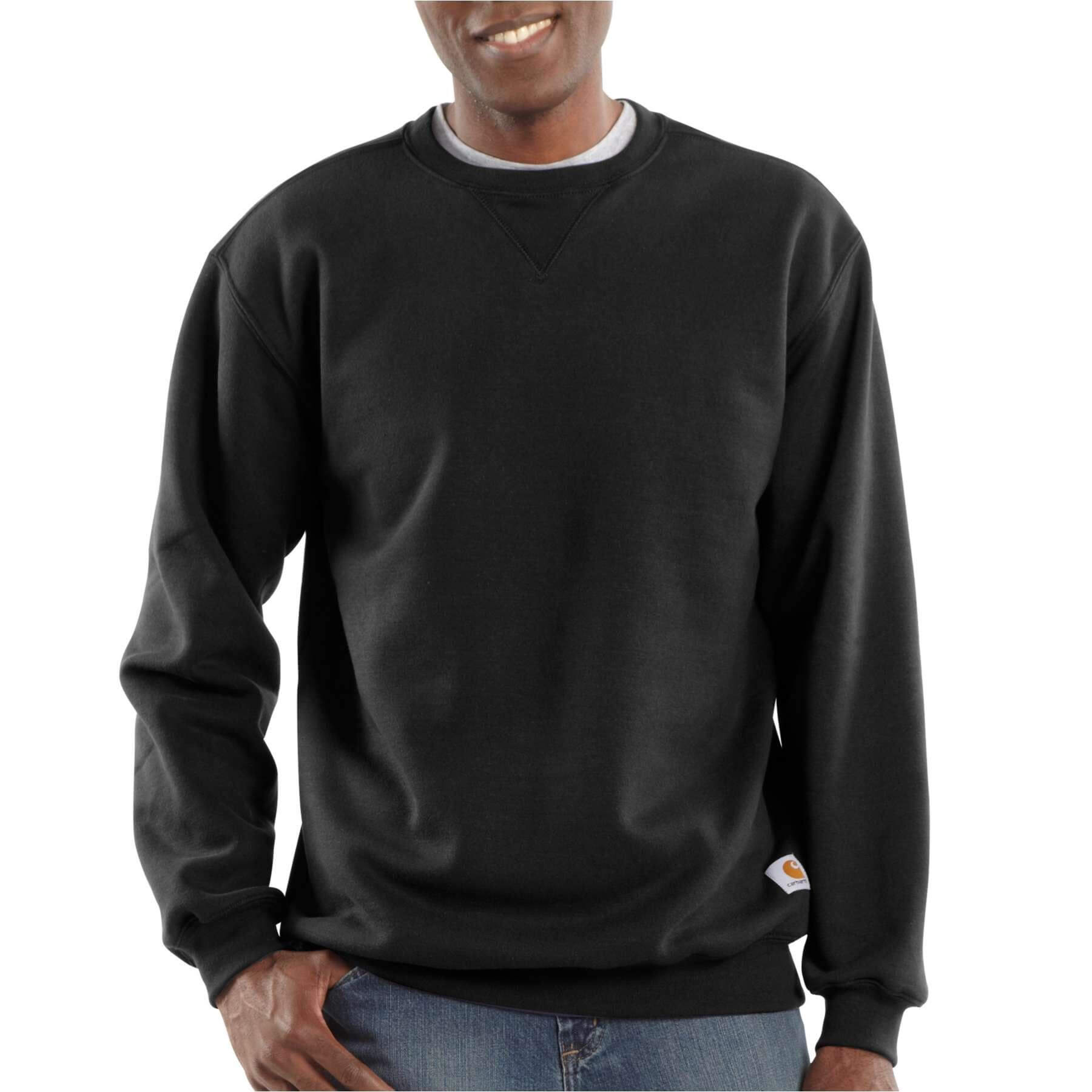 Carhartt Midweight Crewneck Sweatshirt K124 Black Model 1