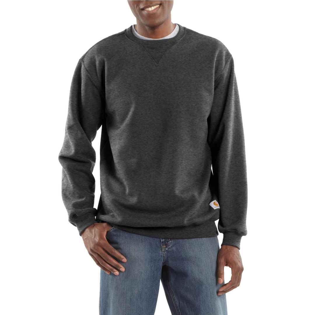 Carhartt Midweight Crewneck Sweatshirt K124 Carbon Heather Model 1