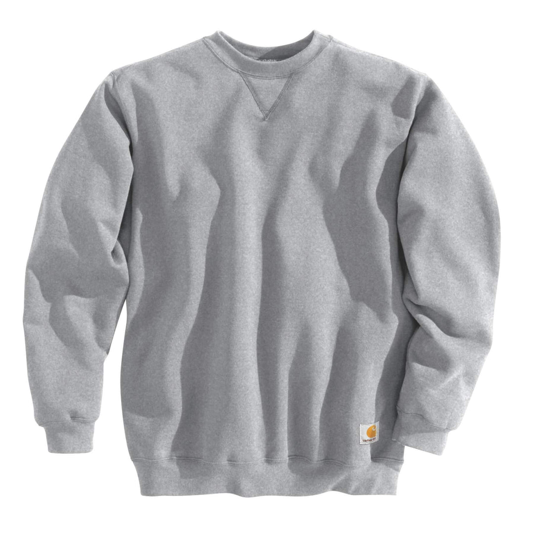 Carhartt Midweight Crewneck Sweatshirt K124 Heather Grey Front