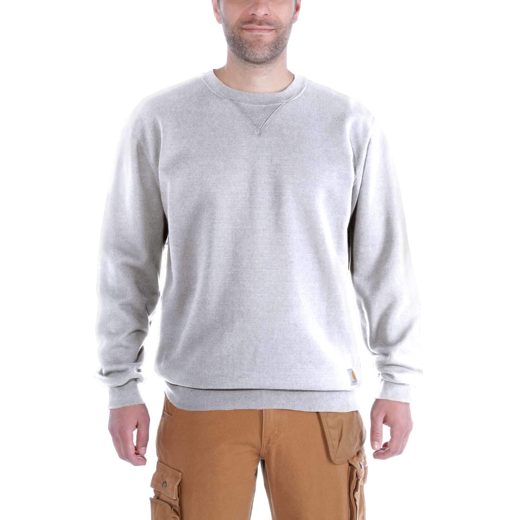 Carhartt Midweight Crewneck Sweatshirt K124 Heather Grey Model