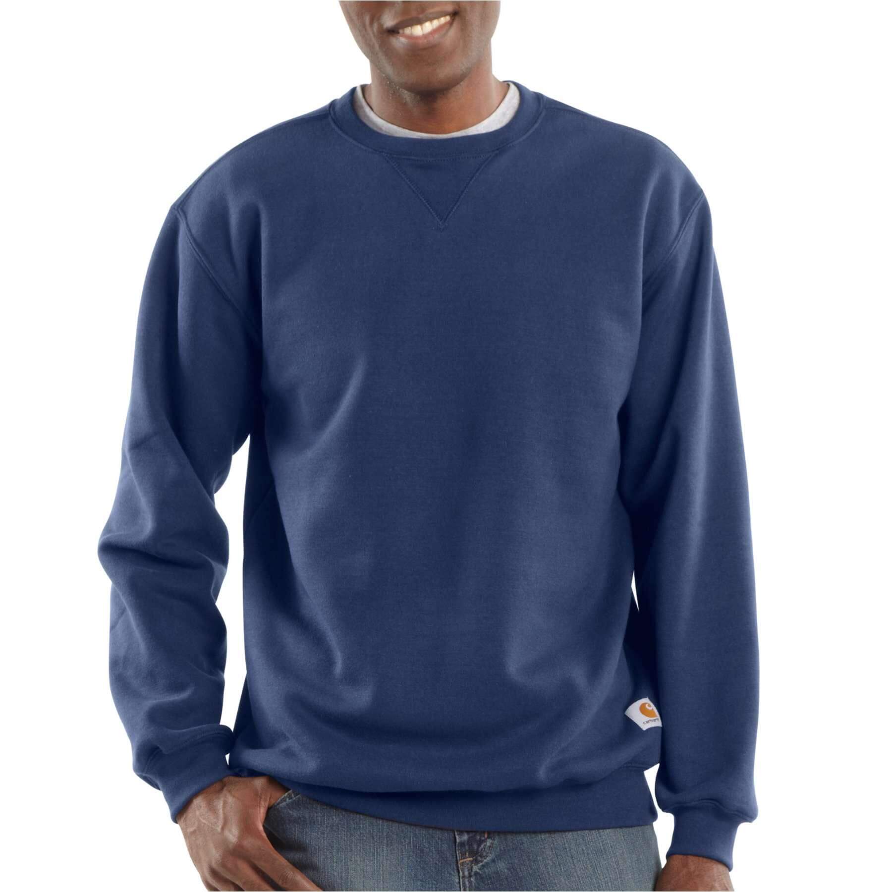 Carhartt Midweight Crewneck Sweatshirt K124 New Navy Model 1