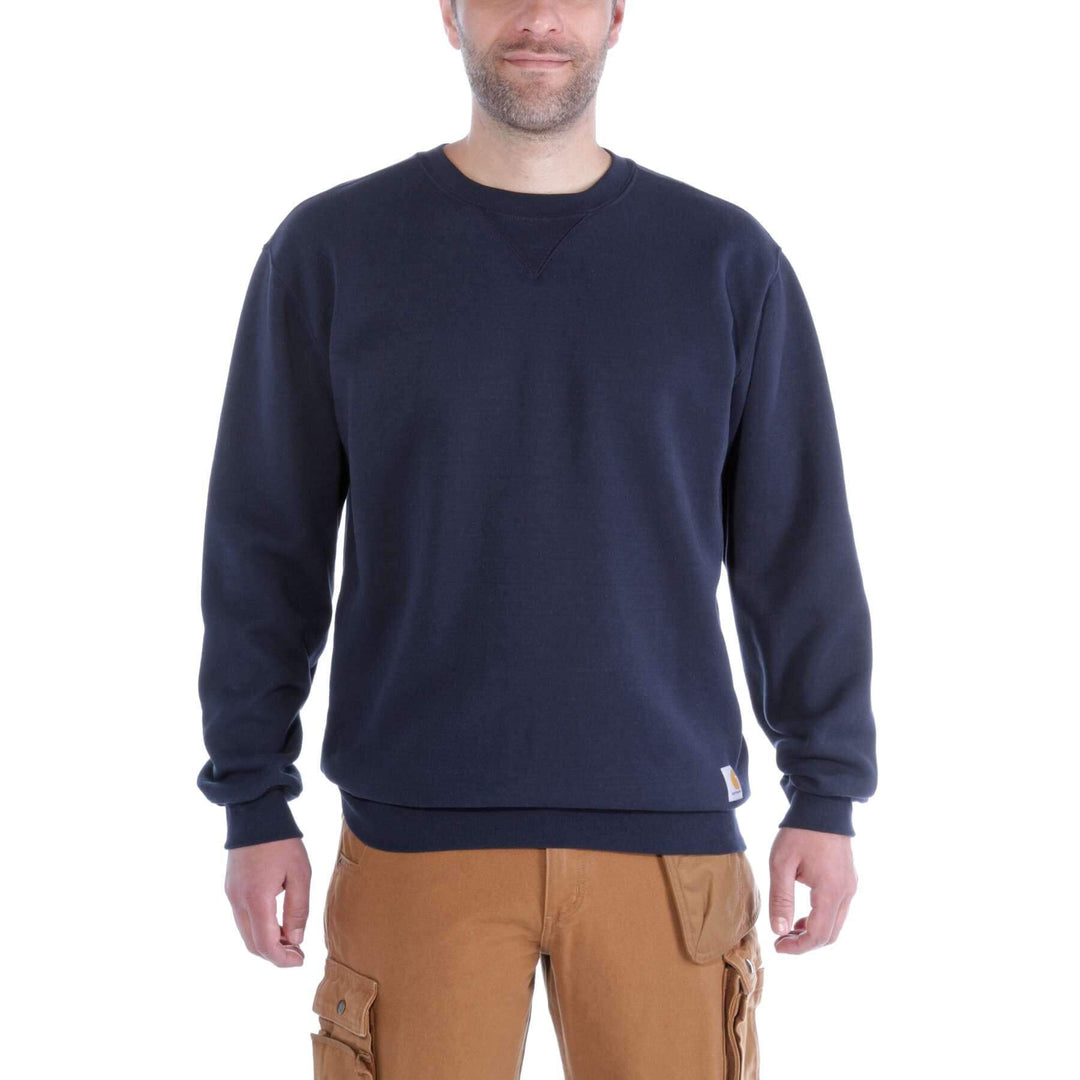 Carhartt Midweight Crewneck Sweatshirt K124 New Navy Model