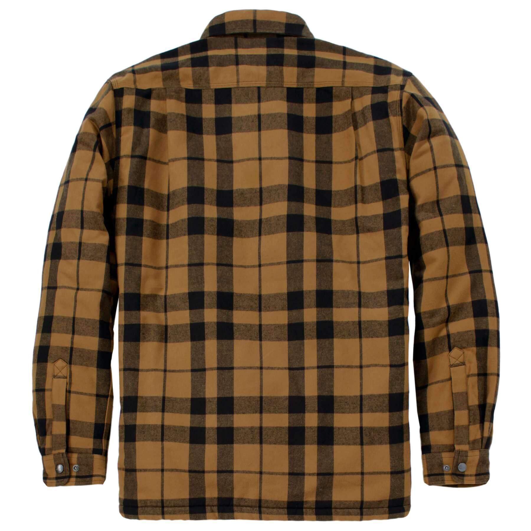 Carhartt Relaxed Fit Flannel Sherpa-Lined Shirt Jac Shacket 107017