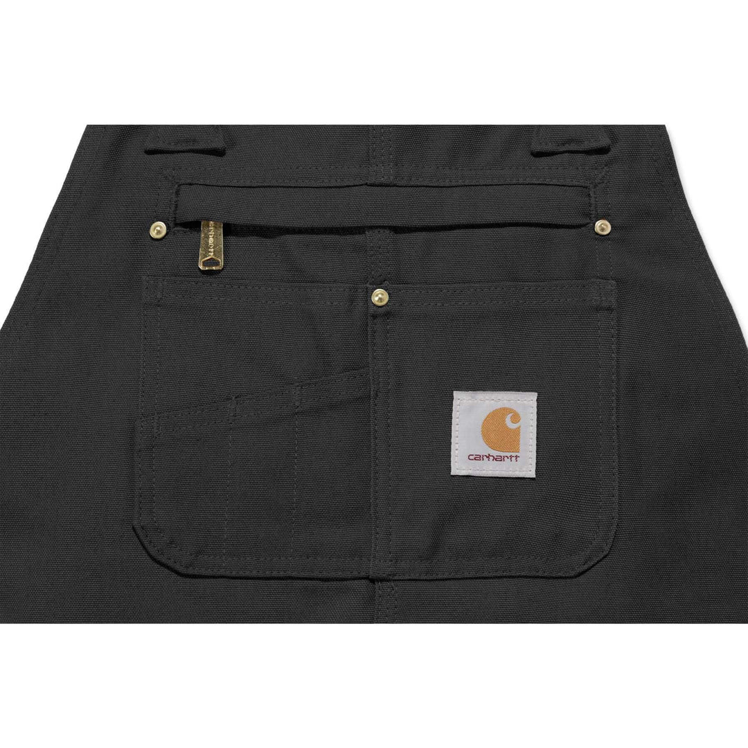 Carhartt Relaxed Heavy Duty Duck Cotton Bib Overalls 102776 Black Detail 1