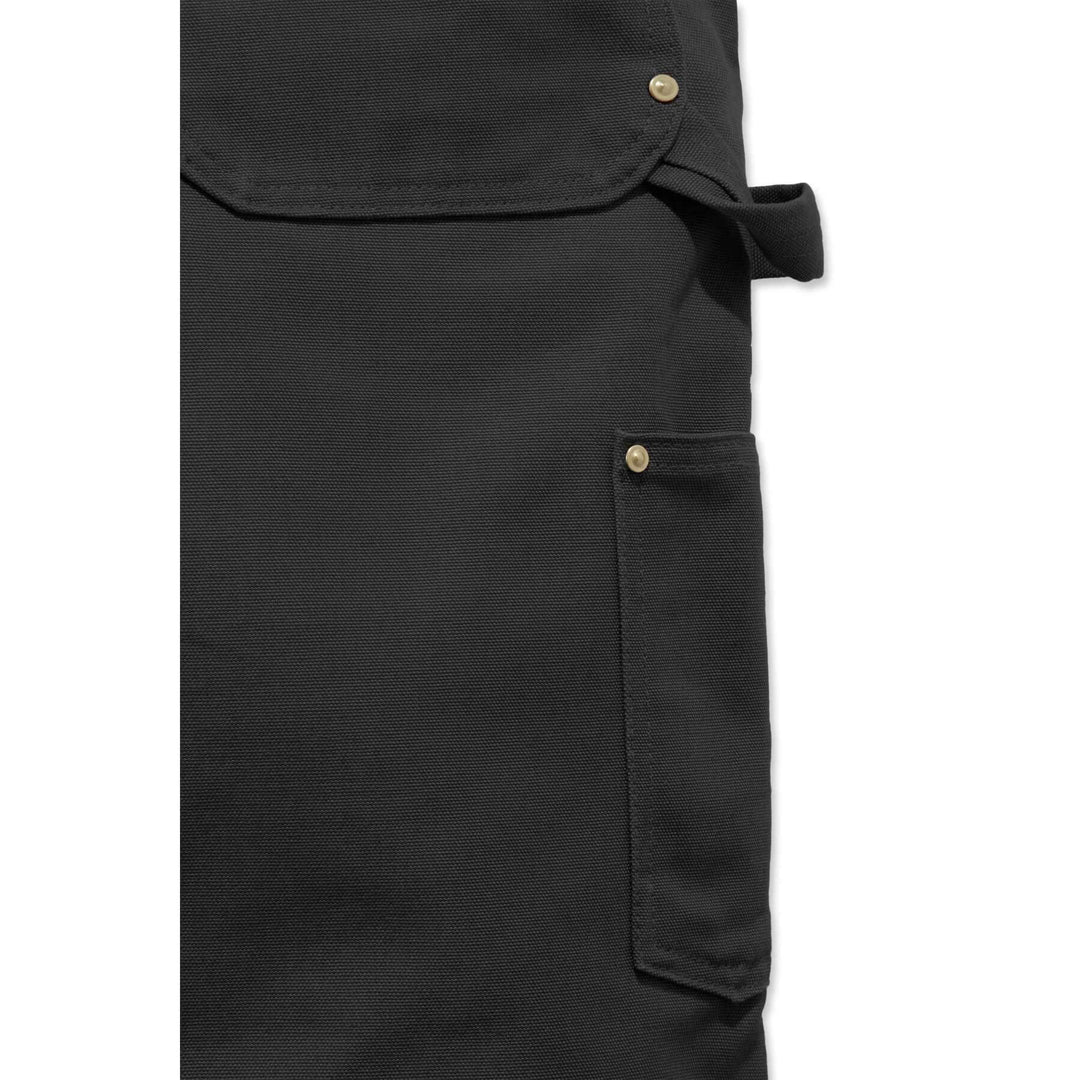 Carhartt Relaxed Heavy Duty Duck Cotton Bib Overalls 102776 Black Detail 4