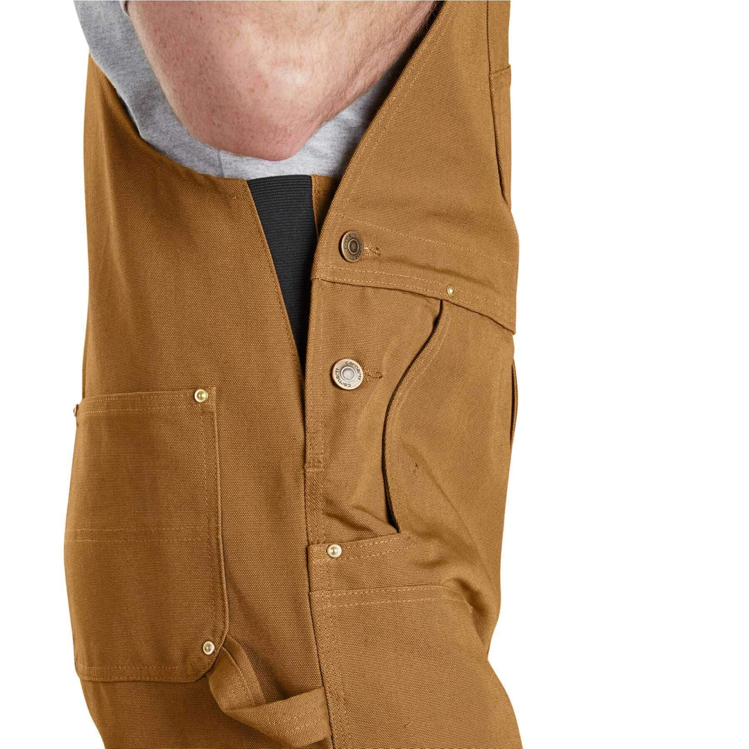 Carhartt Relaxed Heavy Duty Duck Cotton Bib Overalls 102776 Carhartt Brown Additional Image 3