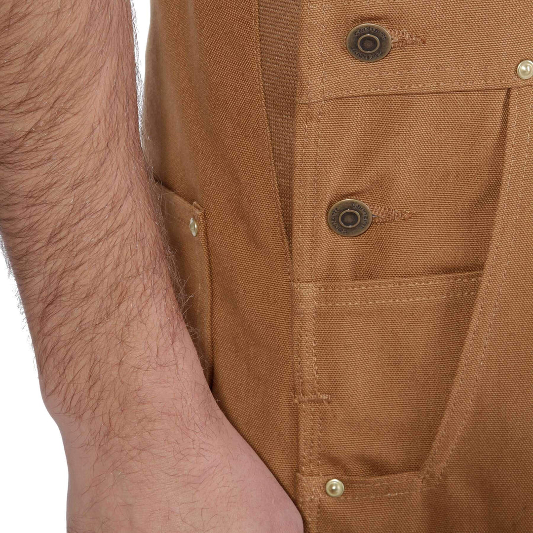 Carhartt Relaxed Heavy Duty Duck Cotton Bib Overalls 102776 Carhartt Brown Additional Image 4