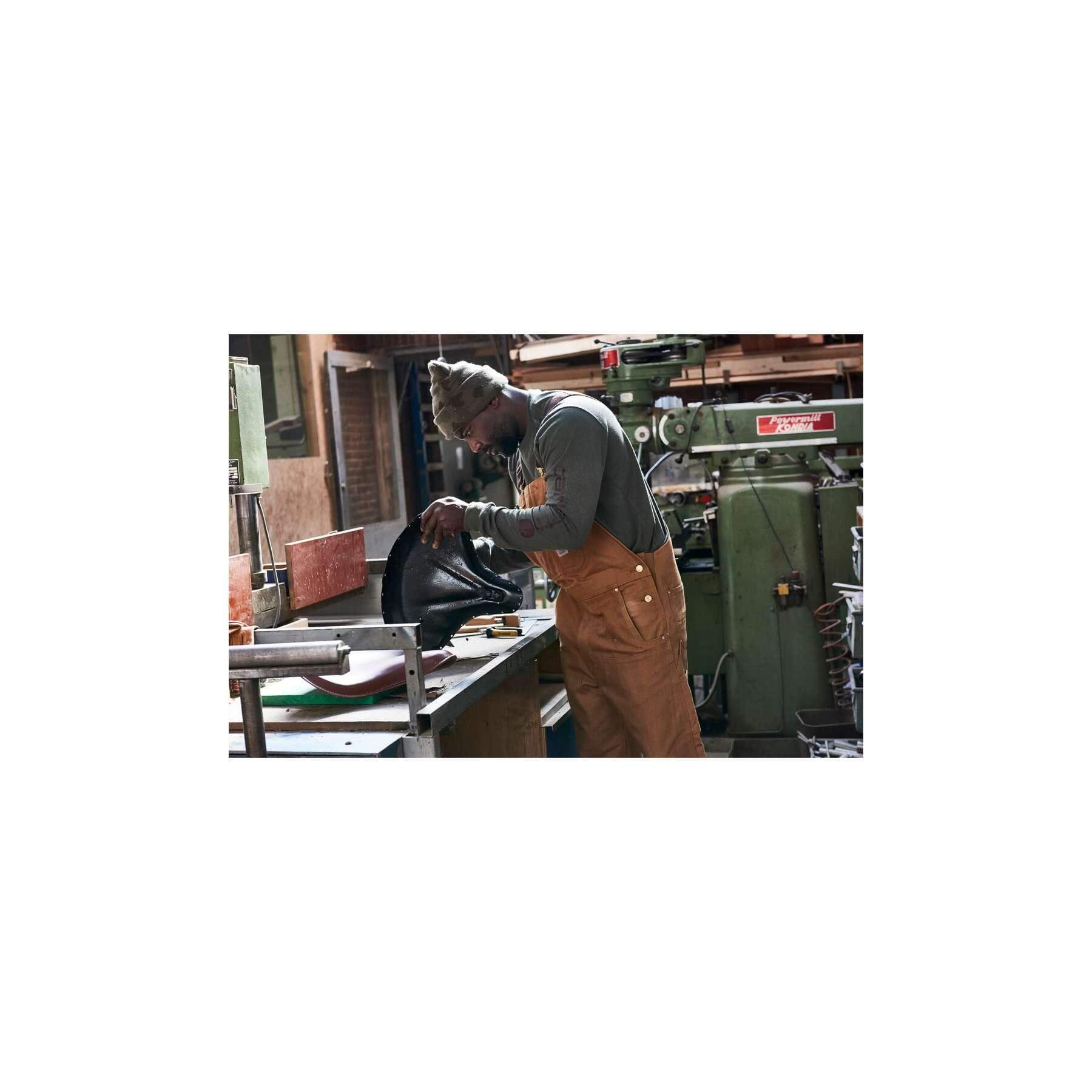 Carhartt Relaxed Heavy Duty Duck Cotton Bib Overalls 102776 Carhartt Brown Additional Image 1
