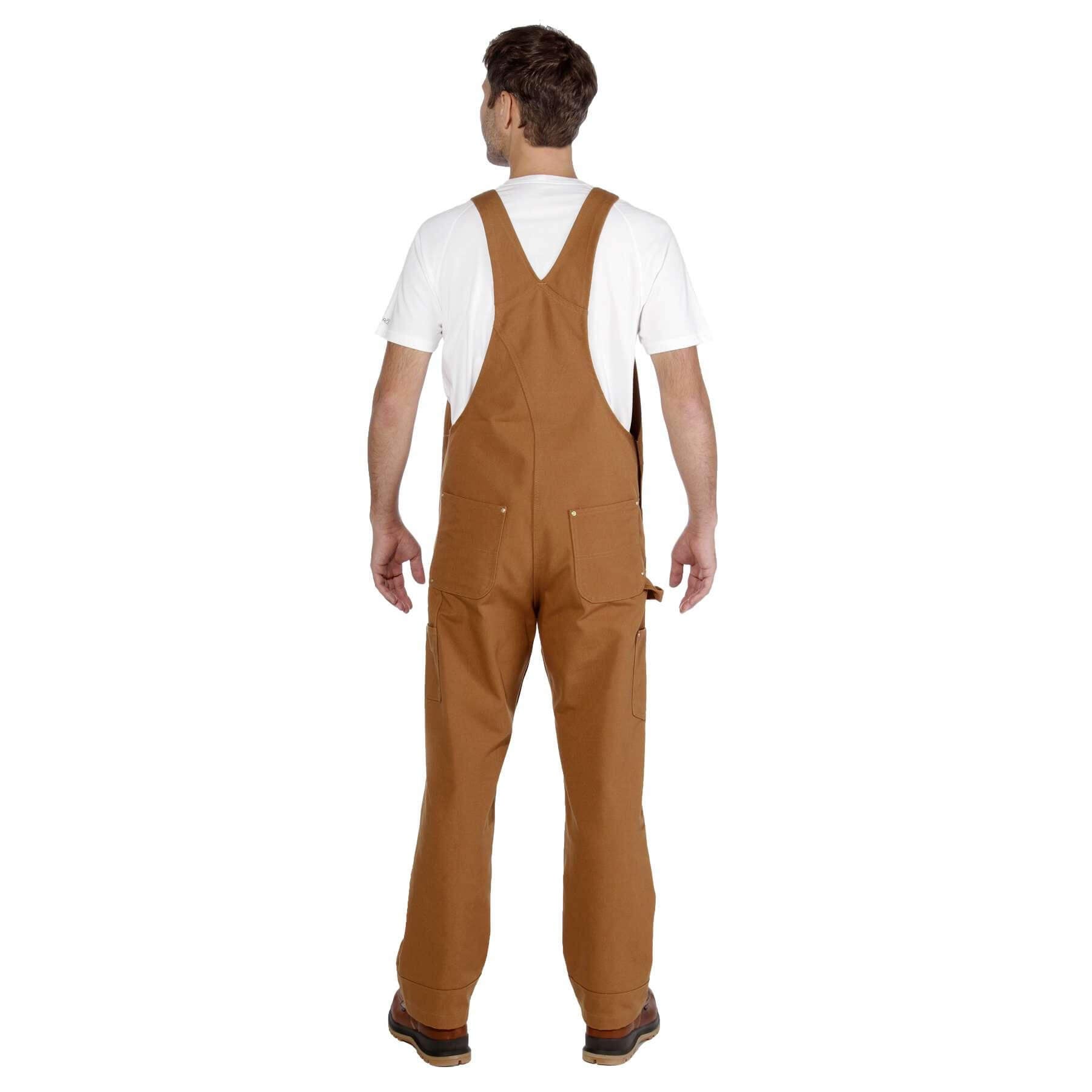 Carhartt Relaxed Heavy Duty Duck Cotton Bib Overalls 102776 Carhartt Brown Additional Image 2