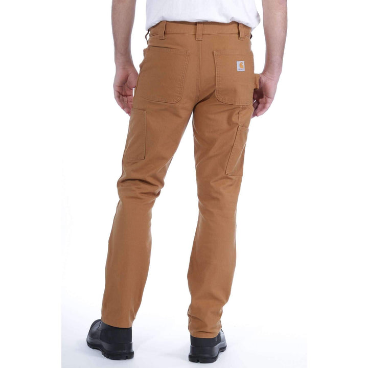 Carhartt Straight Duck Double Front Trousers 103340 Carhartt Brown Model Back