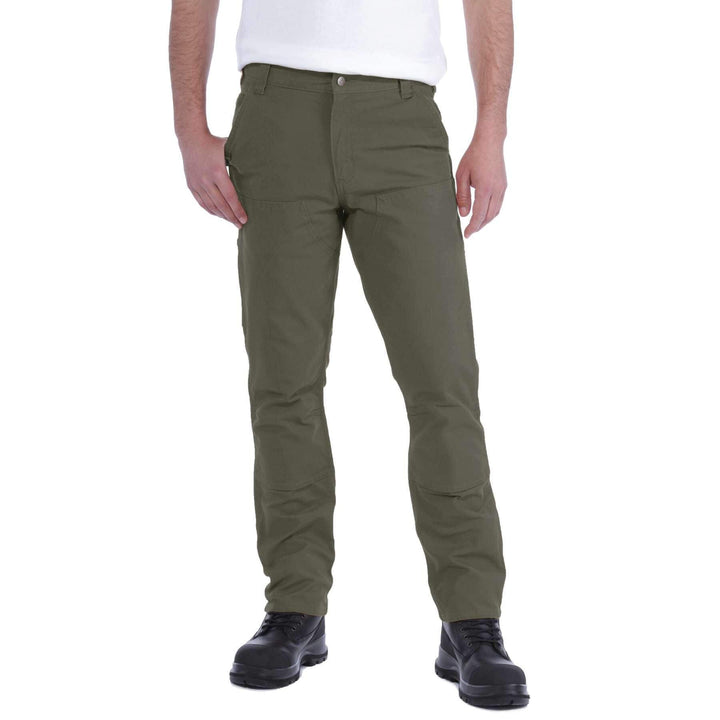 Carhartt Straight Duck Double Front Trousers 103340 Tarmac Model 1