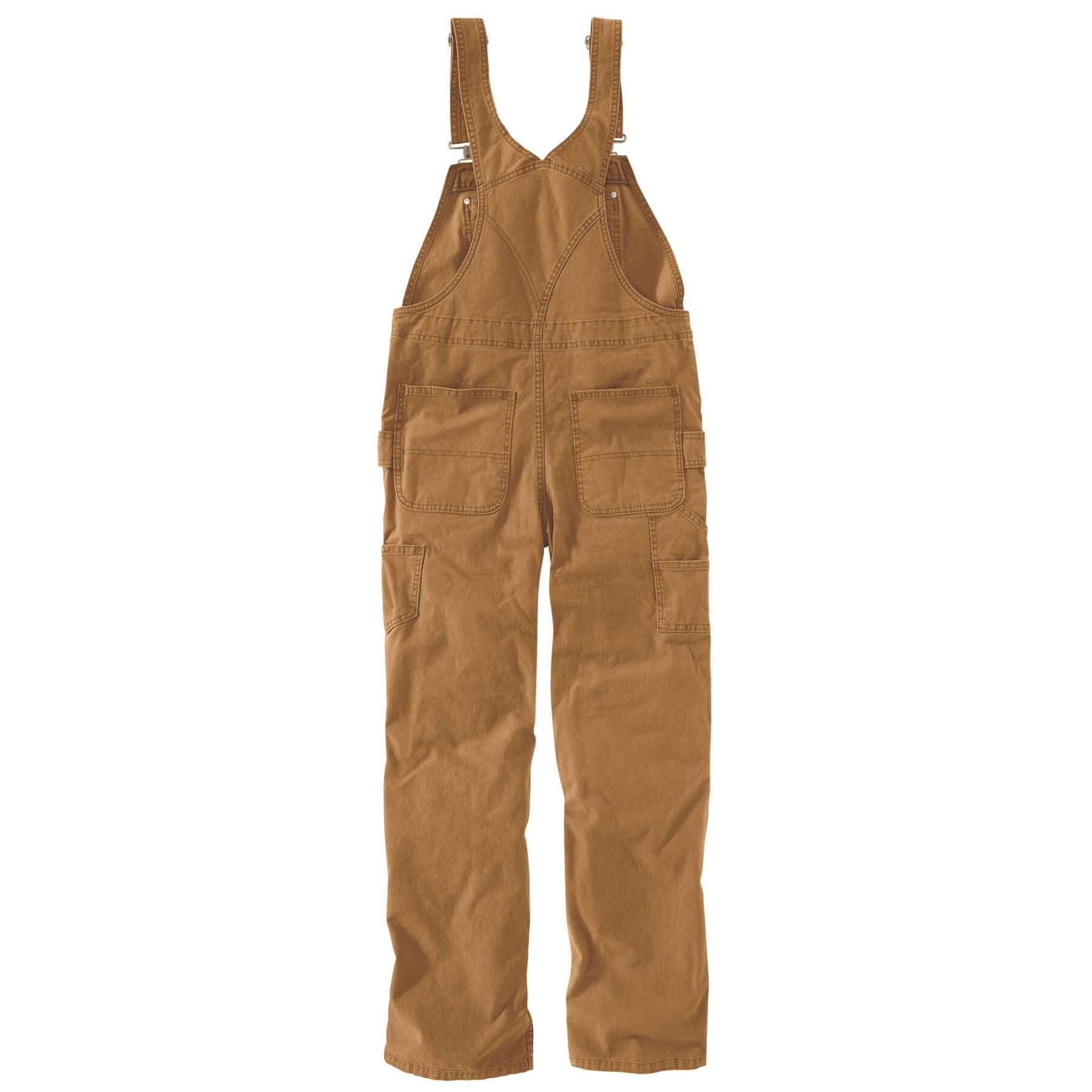 Carhartt Womens Rugged Flex Loose Fit Canvas Crawford Bib Overalls