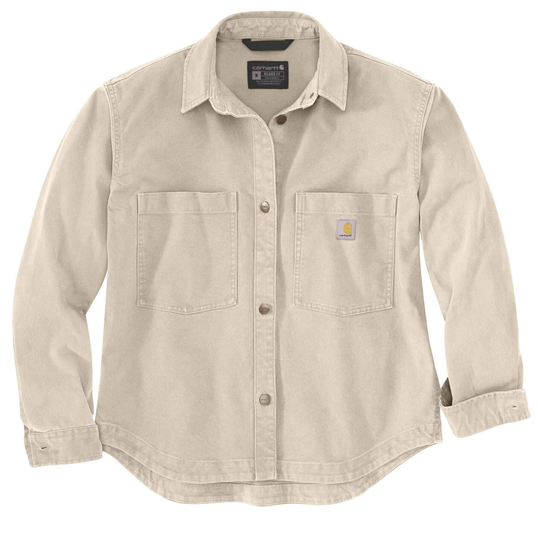 Carhartt Womens Loose Fit Rugged Flex Heavyweight Duck Over-Shirt