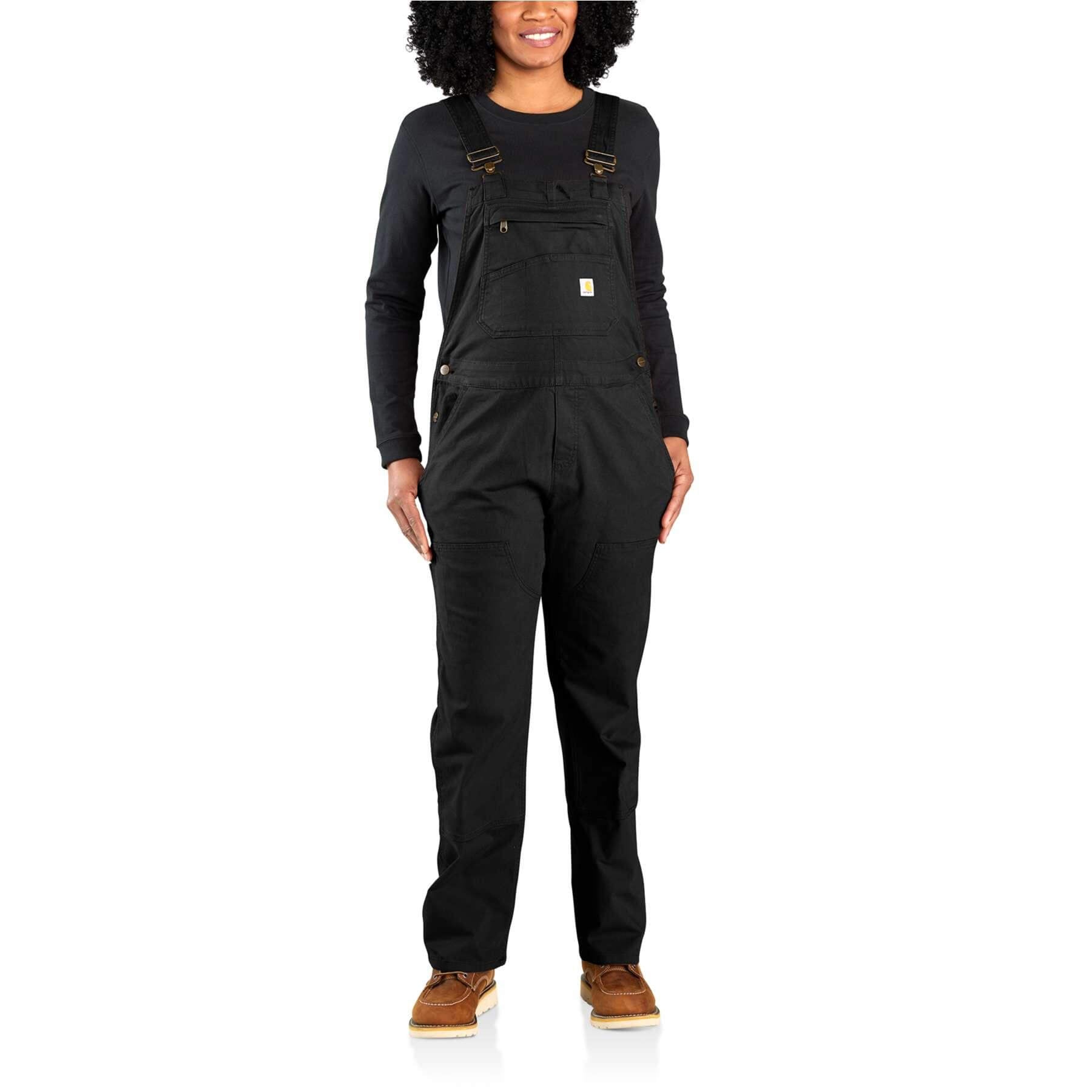 Carhartt Womens Loose Fit Stretch Canvas Bib Overalls 106001