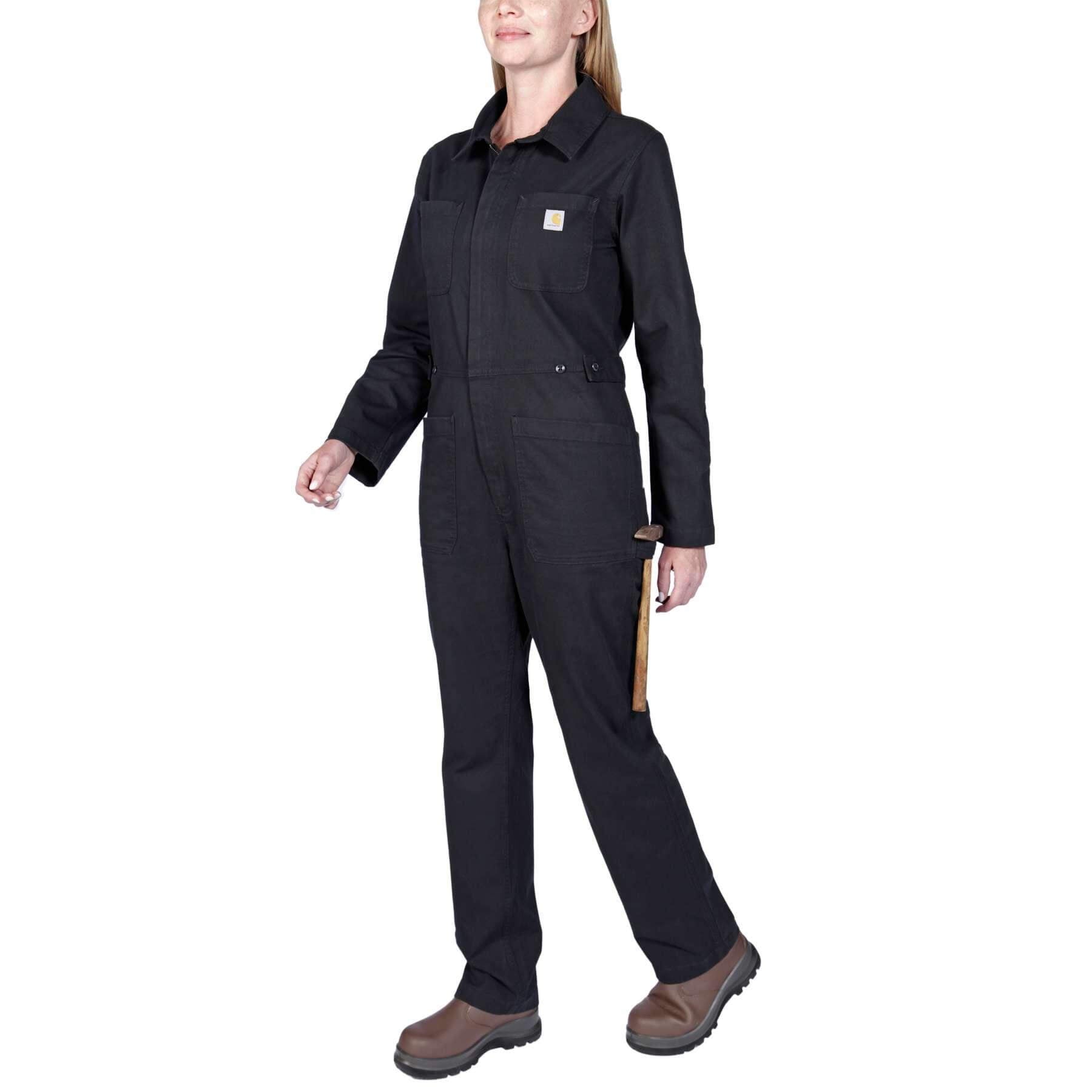 Carhartt Womens Relaxed Fit Rugged Flex Stretch Canvas Coveralls