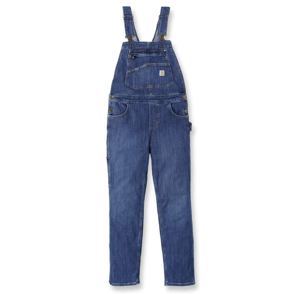Carhartt Womens Relaxed Fit Stretch Denim Bib Overalls 106002