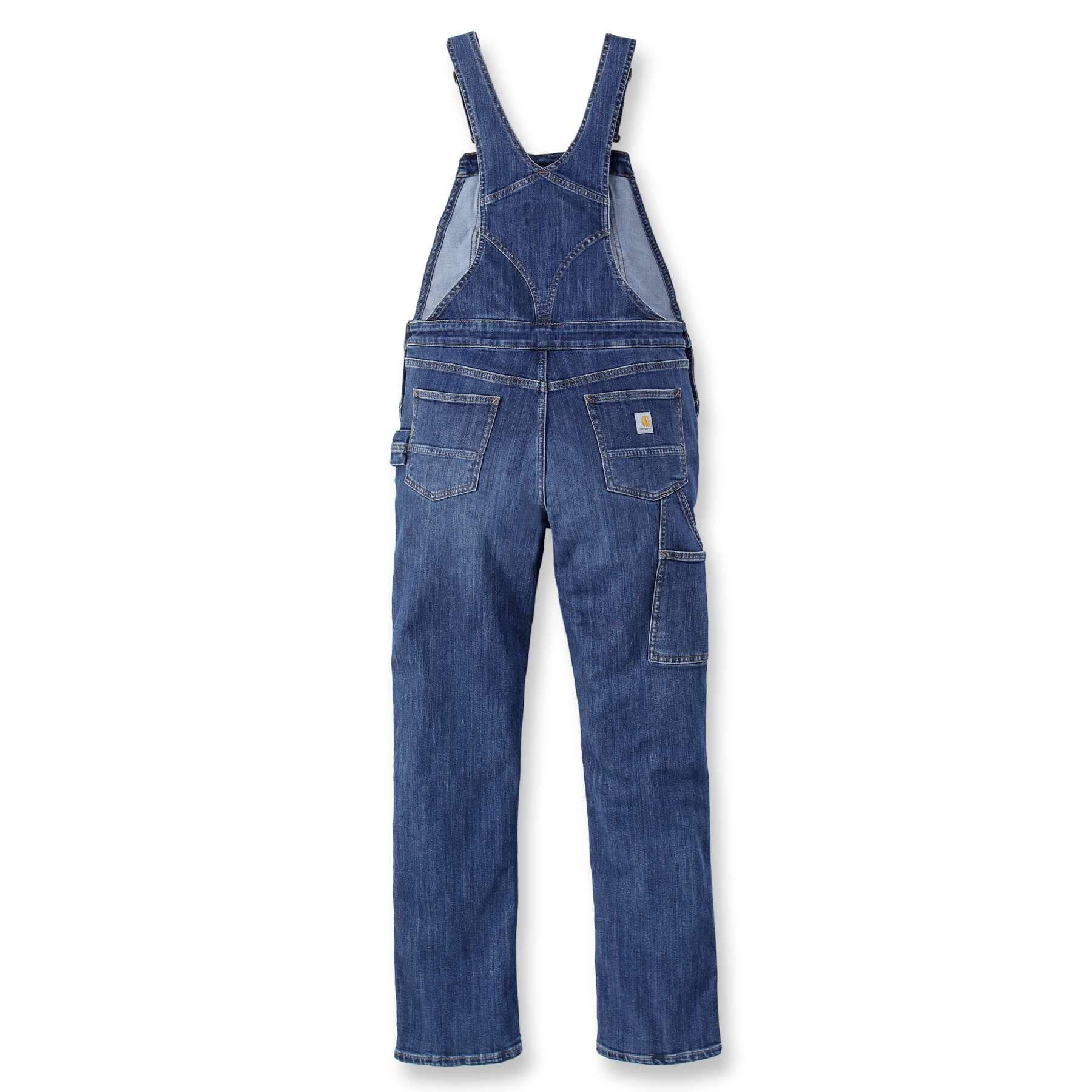 Carhartt Womens Relaxed Fit Stretch Denim Bib Overalls 106002