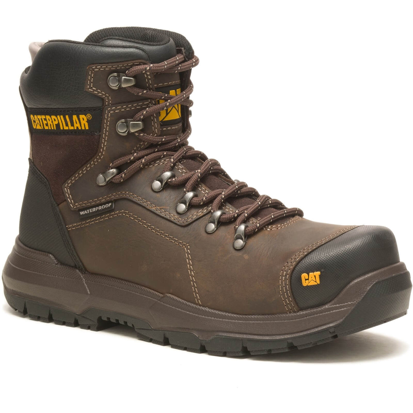 Caterpillar Diagnostic 2.0 Waterproof S3 Safety Boots Brown/Coffee 1#colour_brown-coffee