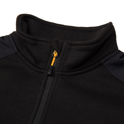 Caterpillar Essential 1/4 Zip Sweatshirt Black 3#colour_black