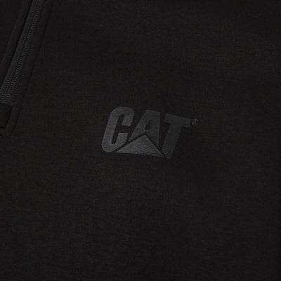 Caterpillar Essential 1/4 Zip Sweatshirt Black 5#colour_black
