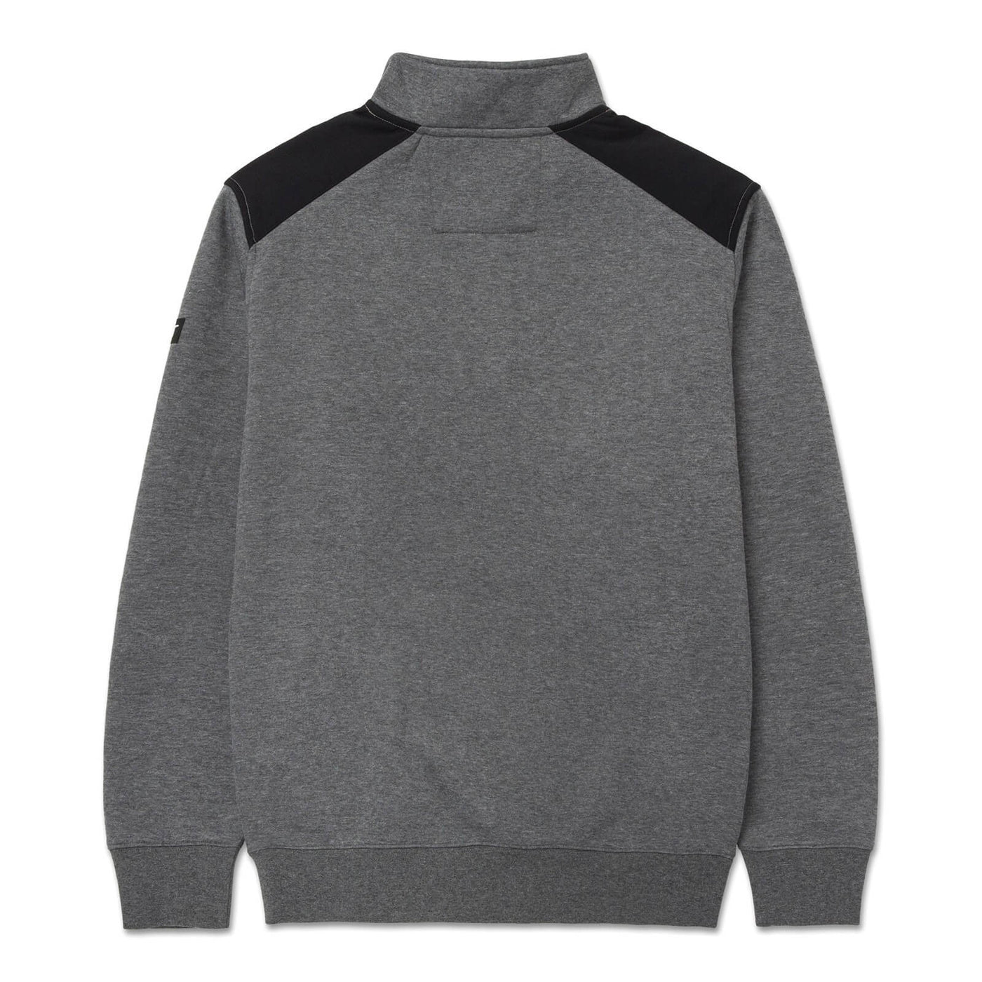 Caterpillar Essential 1/4 Zip Sweatshirt Dark Heather Grey 2#colour_dark-heather-grey