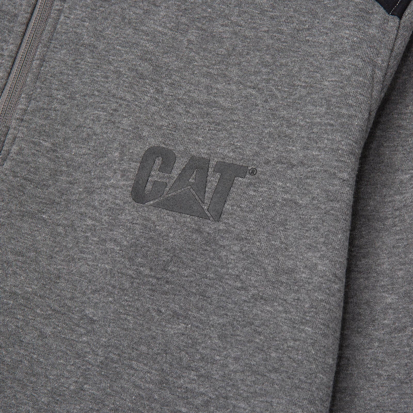 Caterpillar Essential 1/4 Zip Sweatshirt Dark Heather Grey 3#colour_dark-heather-grey