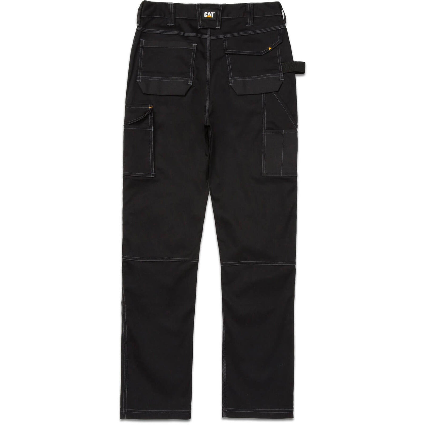 Caterpillar Essential Black Knee Pad Holster Pocket Stretch Trousers Black 2#colour_black