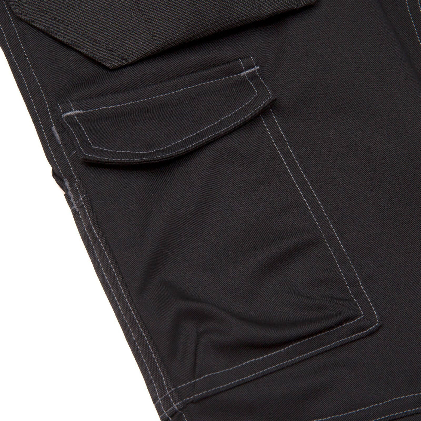 Caterpillar Essential Black Knee Pad Holster Pocket Stretch Trousers Black 3#colour_black