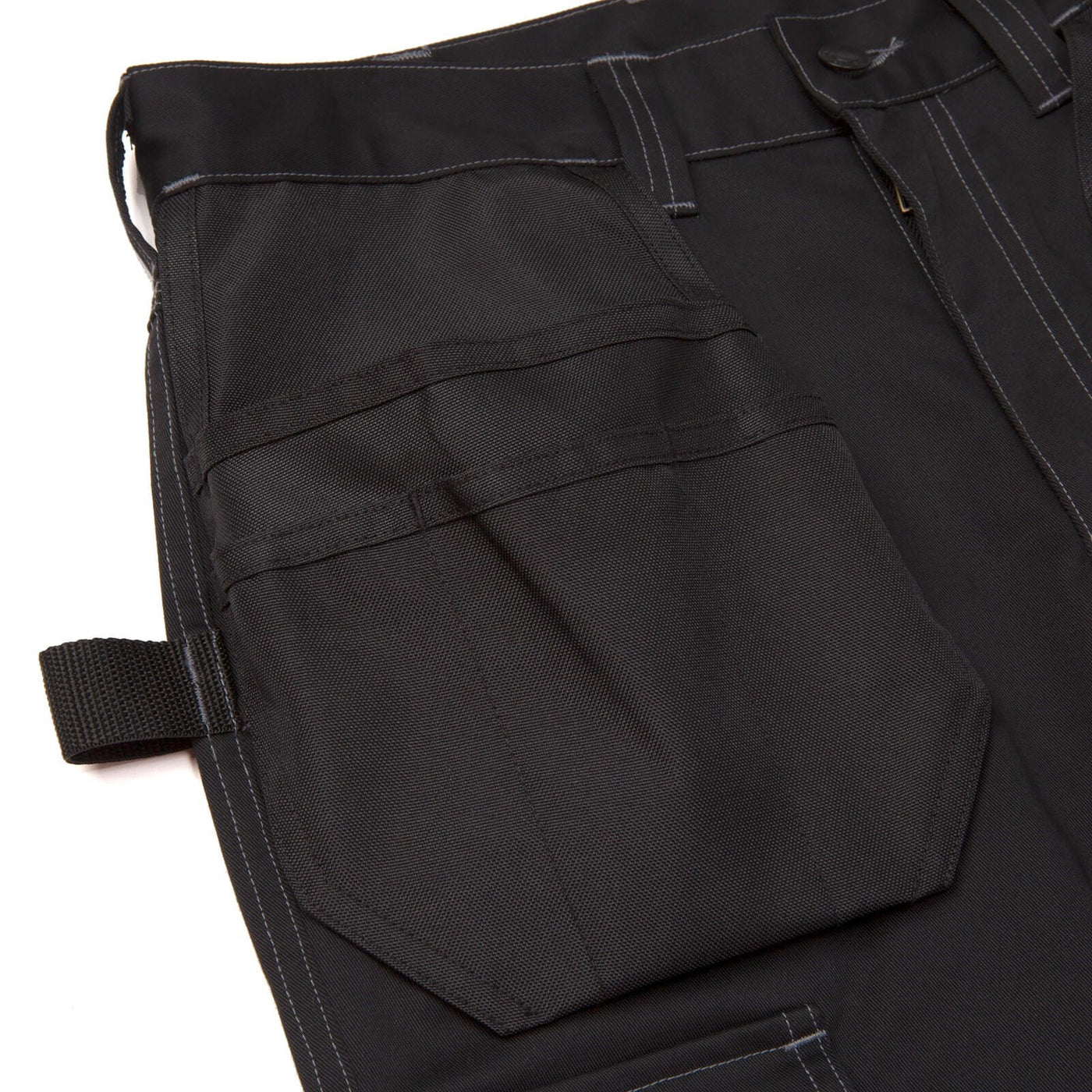 Caterpillar Essential Black Knee Pad Holster Pocket Stretch Trousers Black 4#colour_black