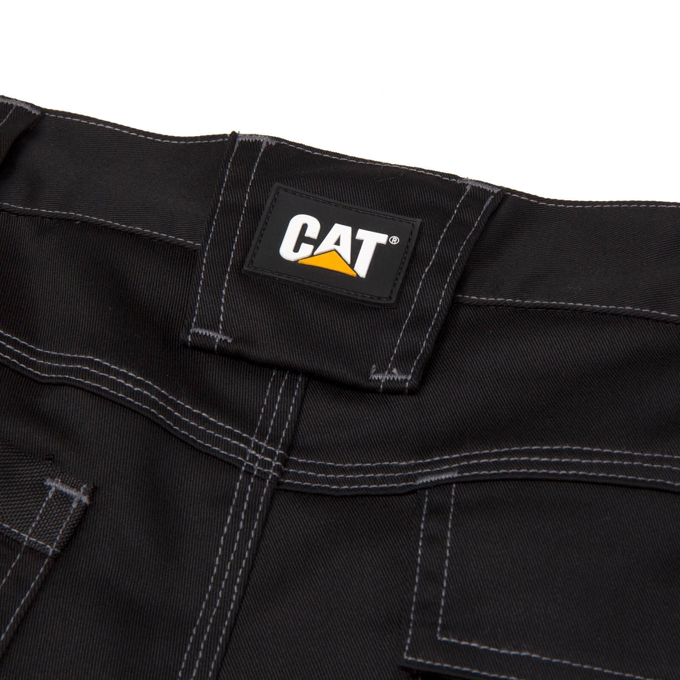 Caterpillar Essential Black Knee Pad Holster Pocket Stretch Trousers Black 8#colour_black