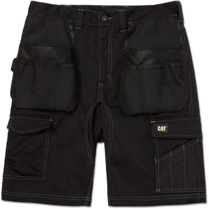 Caterpillar Essential Holster Pocket Stretch Shorts Black 1#colour_black