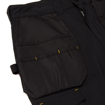 Caterpillar Nexus Black Holster Pocket Stretch Trousers Black 4#colour_black