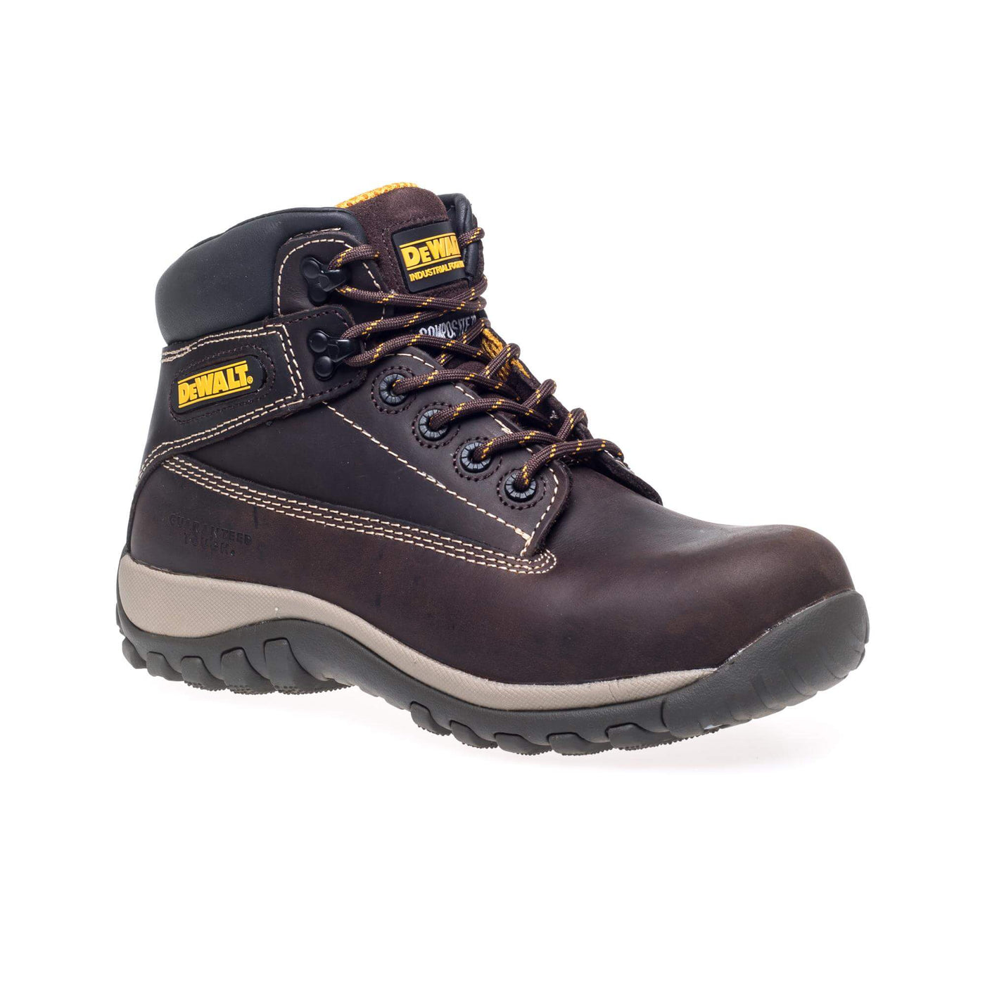 DeWalt Hammer Special Offer Pack - DeWalt Hammer Brown Metal-Free Safety Boots + 3 Pairs Work Socks