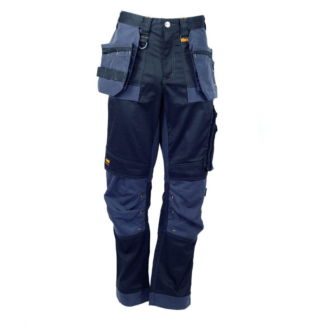 DeWalt Harrison Slim Fit Stretch Trousers Black Grey Main 