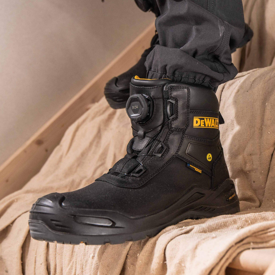 DeWalt Lander Black Safety Boots Black 5 #colour_black