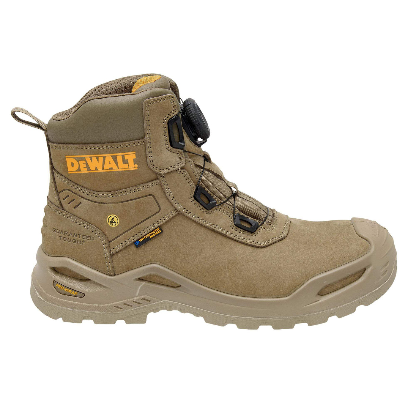 DeWalt Lander S7S Metal Free ESD Wide Fit BOA Safety Boots Stone Lander Stone_02 #colour_stone