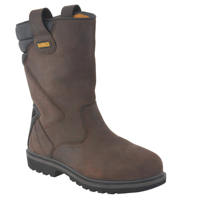 DeWalt Rigger Boots Special Offer Pack - DeWalt Rigger Brown Welted Rigger Safety Boots + 3 Pairs Work Socks