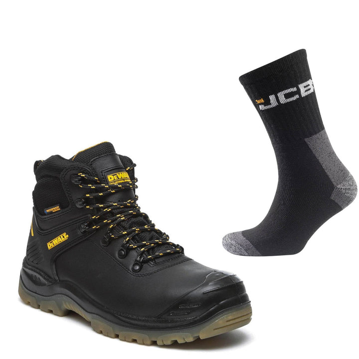 DeWalt Newark Special Offer Pack - DeWalt Newark Waterproof Safety Hiker Boots + 3 Pairs Work Socks