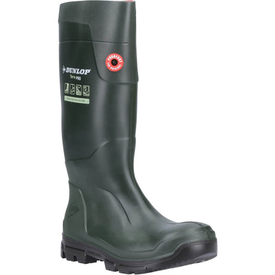 Dunlop TerraPro Thermal Insulated Wellies Green 1#colour_green