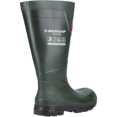 Dunlop TerraPro Thermal Insulated Wellies Green 2#colour_green