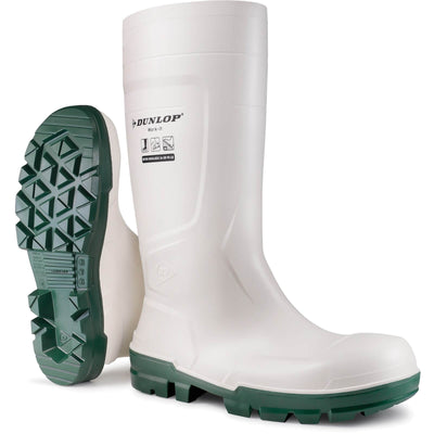 Dunlop Work-It S4 Steel Toe Cap Safety Wellies White 1#colour_white