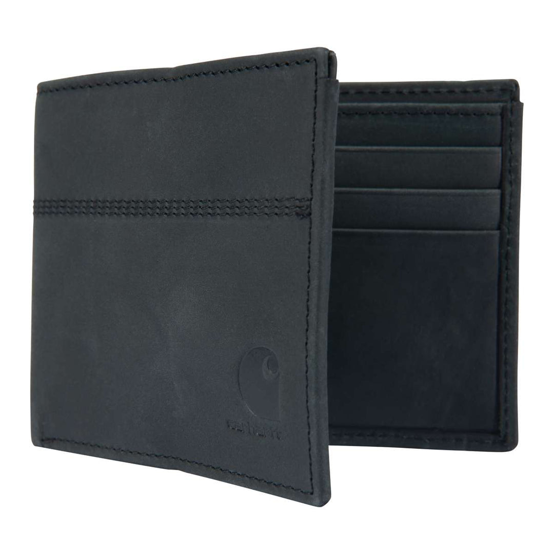 Carhartt Saddle Leather Bifold Wallet B0000207 Black 5 #colour_black