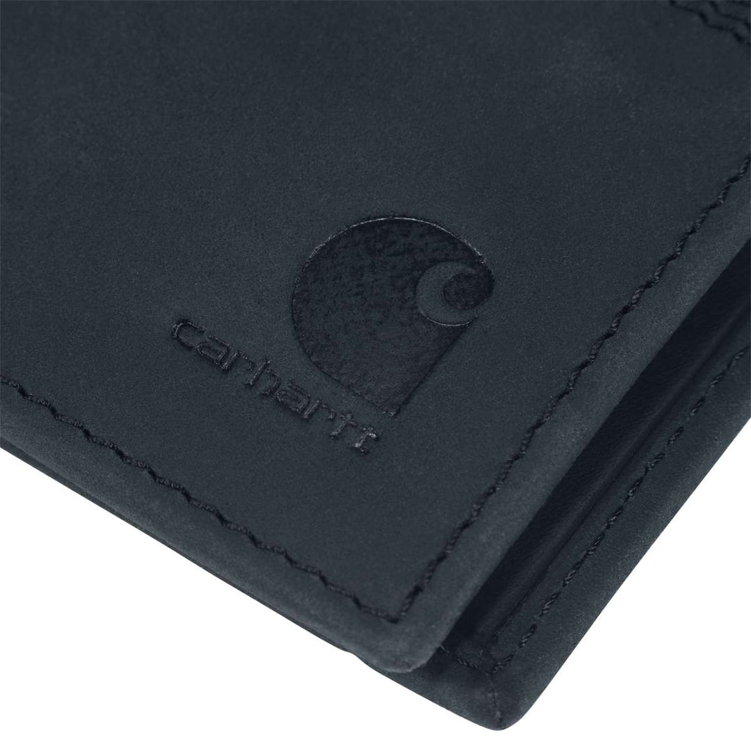 Carhartt Saddle Leather Bifold Wallet B0000207 Black 6 #colour_black
