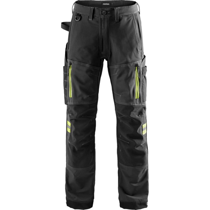 Fristads 4-Way-Stretch Ripstop Trousers - 2578 STP Black Front1#colour_black