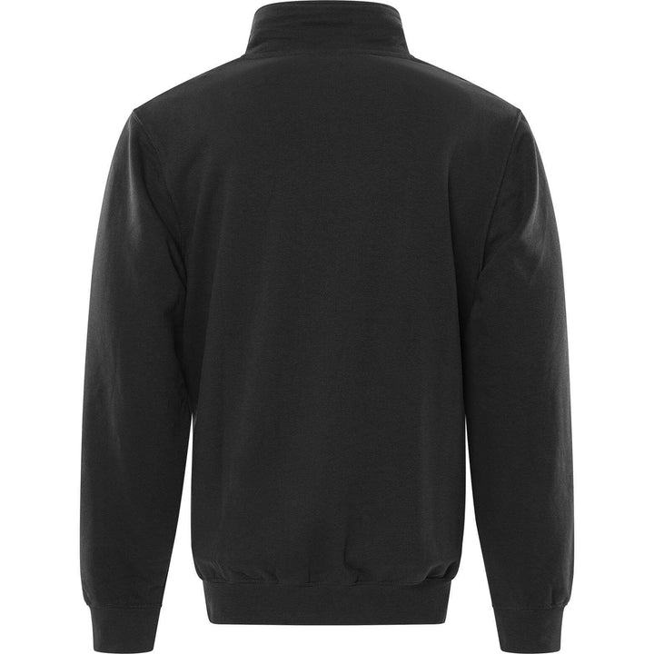 Fristads Acode Half-Zip Sweatshirt - 1737 SWB Black Back1#colour_black