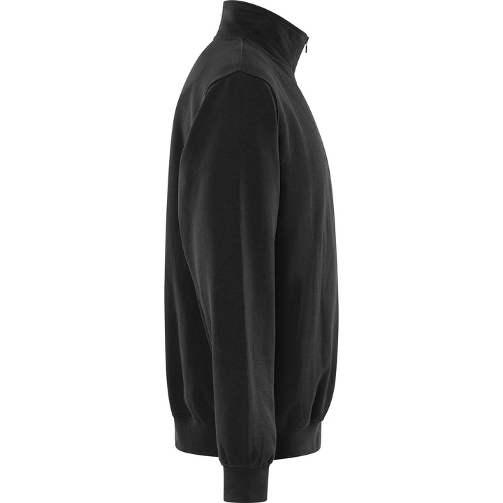 Fristads Acode Half-Zip Sweatshirt - 1737 SWB Black Back3#colour_black