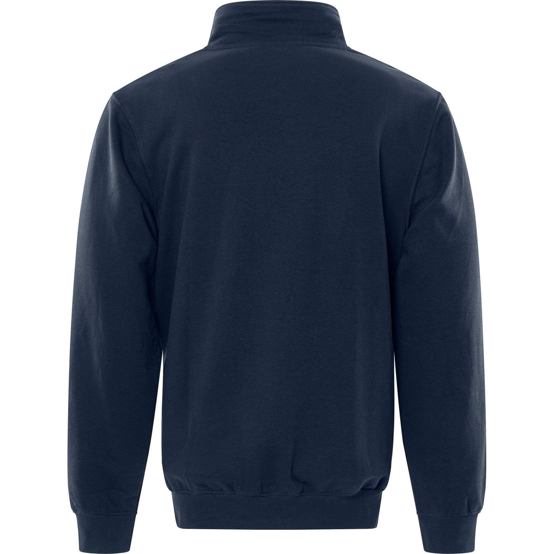 Fristads Acode Half-Zip Sweatshirt - 1737 SWB Dark Navy Back1#colour_dark-navy